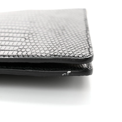 Celine Lizard Mini Clasp Clutch Bag Black 10 of 10