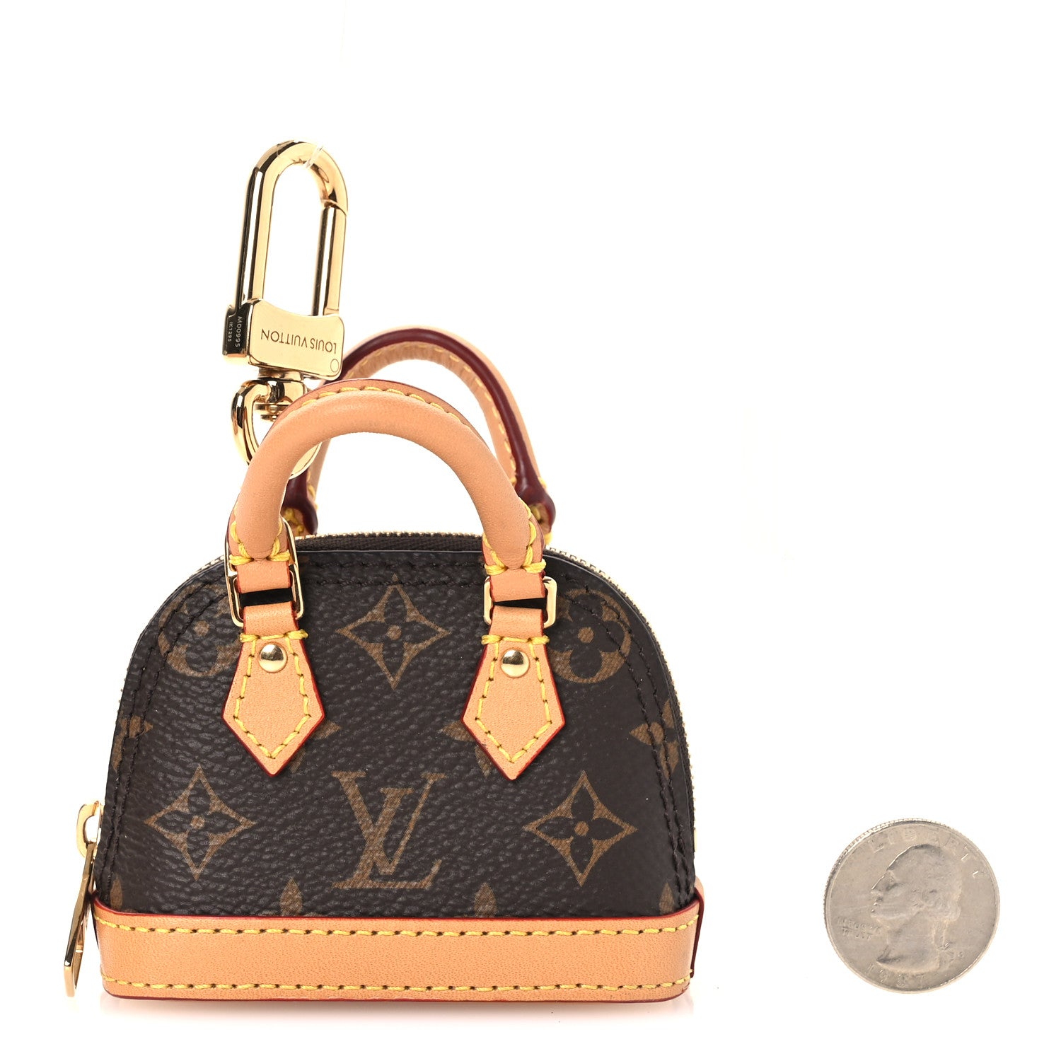 Louis Vuitton Monogram Micro Alma Bag Charm 2 of 7