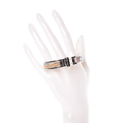 Hermes Enamel Printed Narrow Colliers De Chiens Hinged Bracelet S Candeur 2 of 4