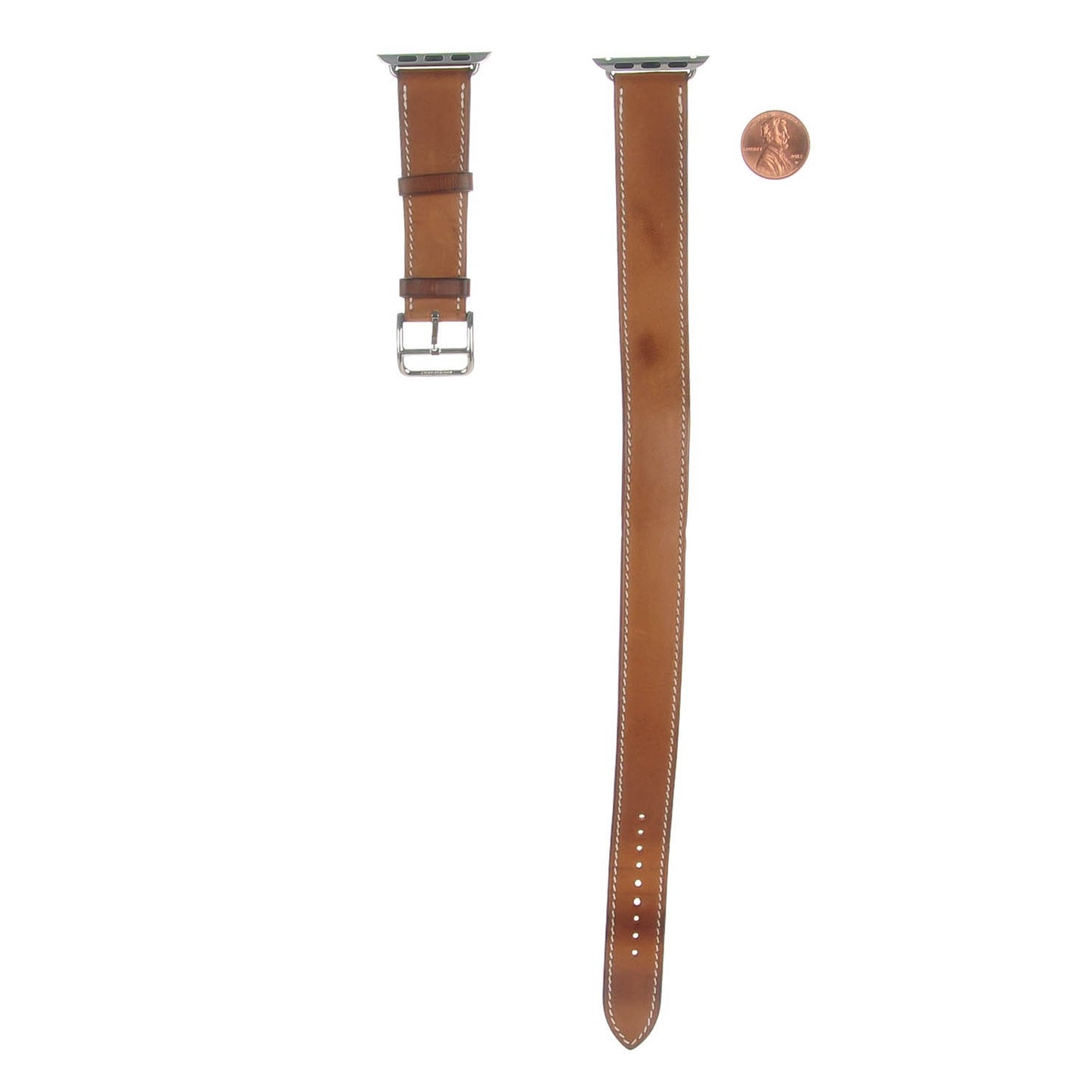 Barenia 38mm Apple Watch Double Tour Band Fauve