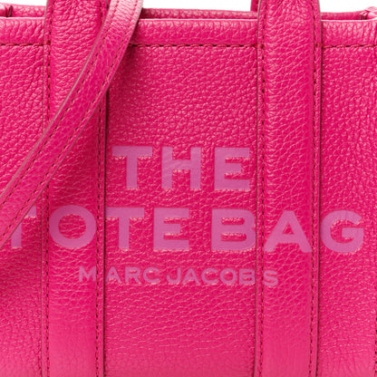 Marc Jacobs Grained Calfskin Mini The Tote Bag Lipstick Pink 8 of 10