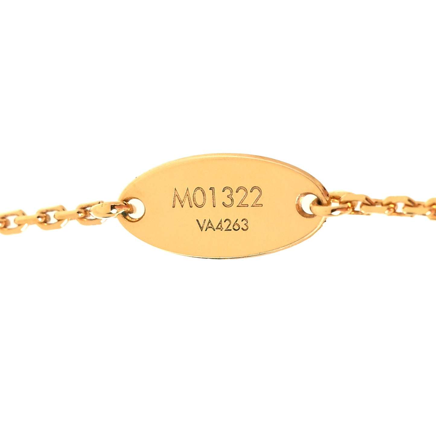 Metal Crystal LV In The Sky Necklace Gold