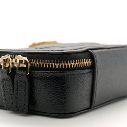 Chanel Caviar Quilted Mini Boy Clutch With Chain Black 9 of 10