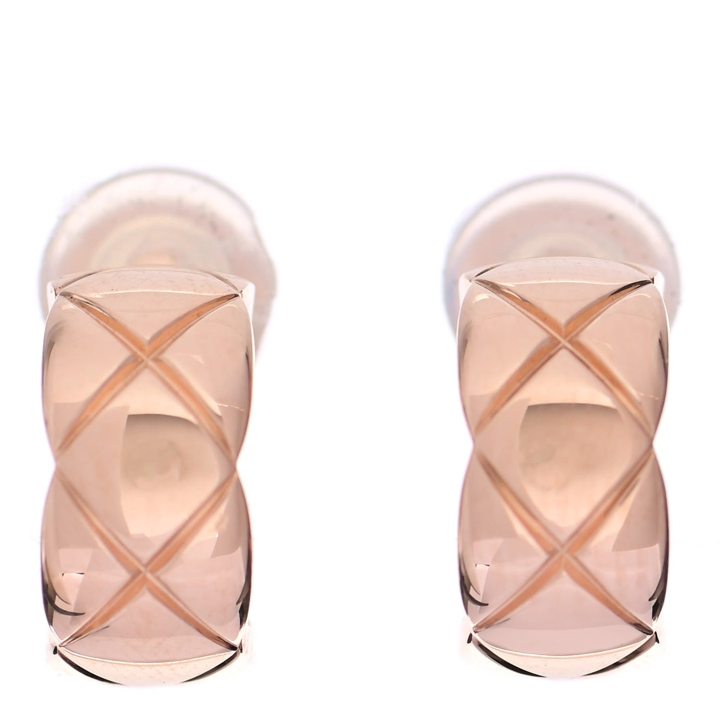 18K Beige Gold Coco Crush Hoop Clip-on Earrings