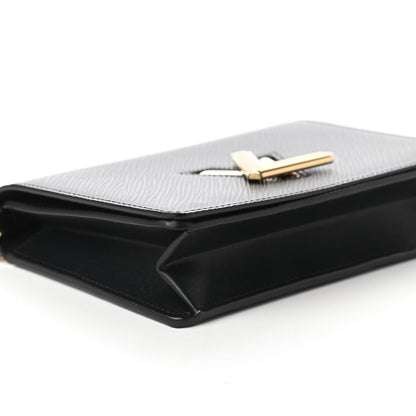 Louis Vuitton Epi Twist Belt Chain Wallet Black 6 of 10
