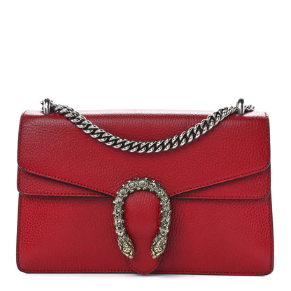 Gucci Dollar Calfskin Swarovski Crystal Small Dionysus Shoulder Bag Hibiscus Red 1 of 13