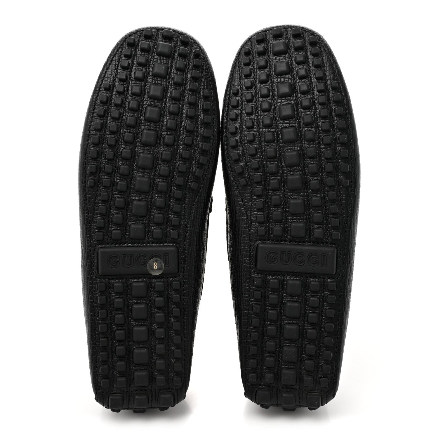 Gucci Calfskin Mens Horsebit Alcapulco Moccasins 8 Black 5 of 10