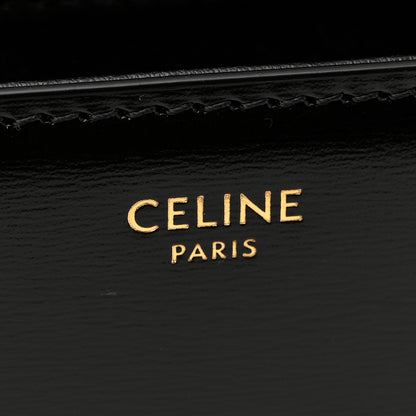 Celine Shiny Calfskin Medium Triomphe Black 6 of 12