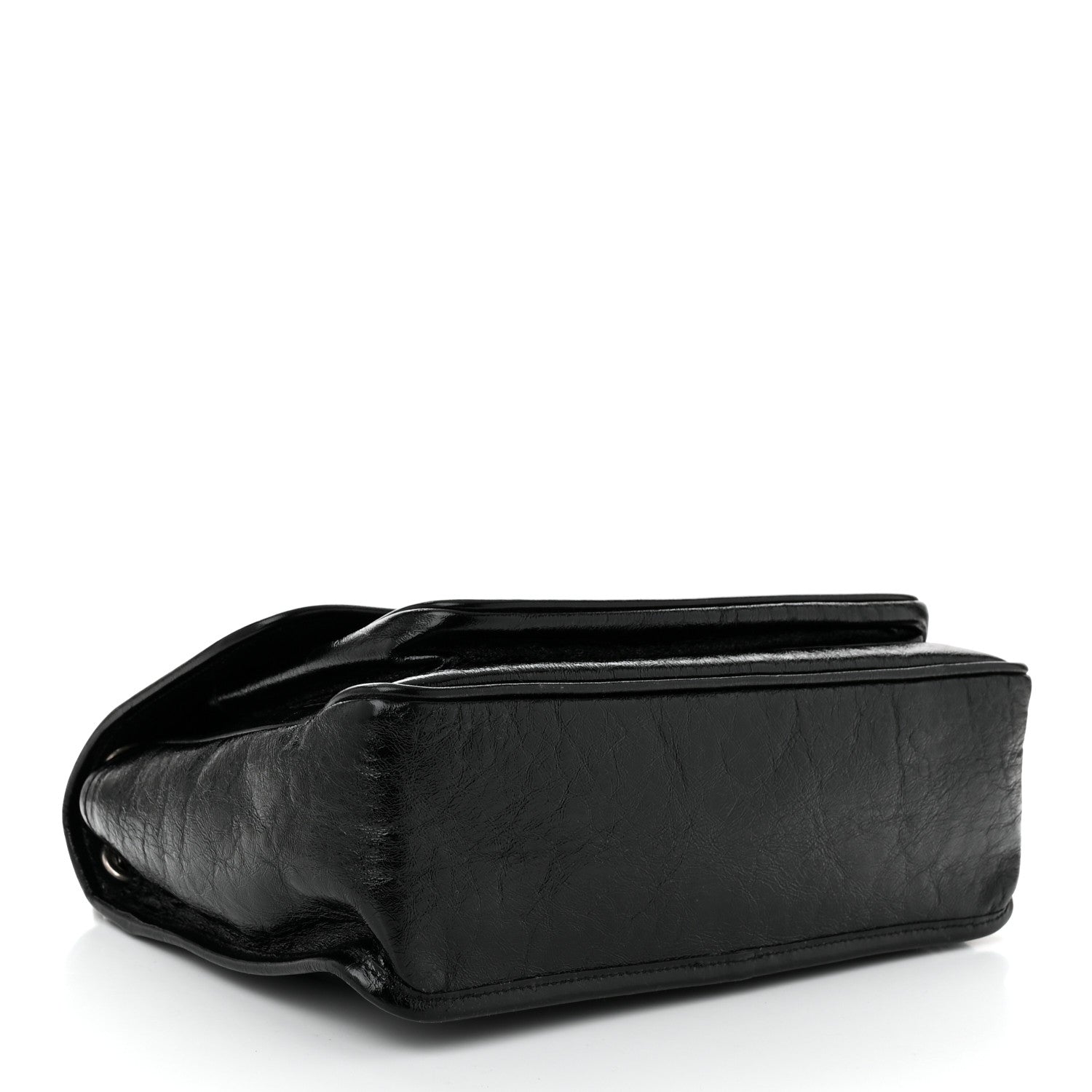 Saint Laurent Crinkled Calfskin Monogram Medium Niki Chain Satchel Black 4 of 10
