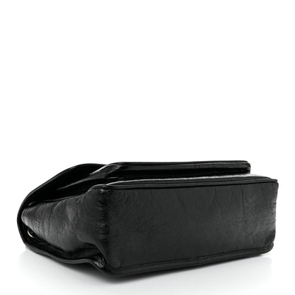 Saint Laurent Crinkled Calfskin Monogram Medium Niki Chain Satchel Black 4 of 10