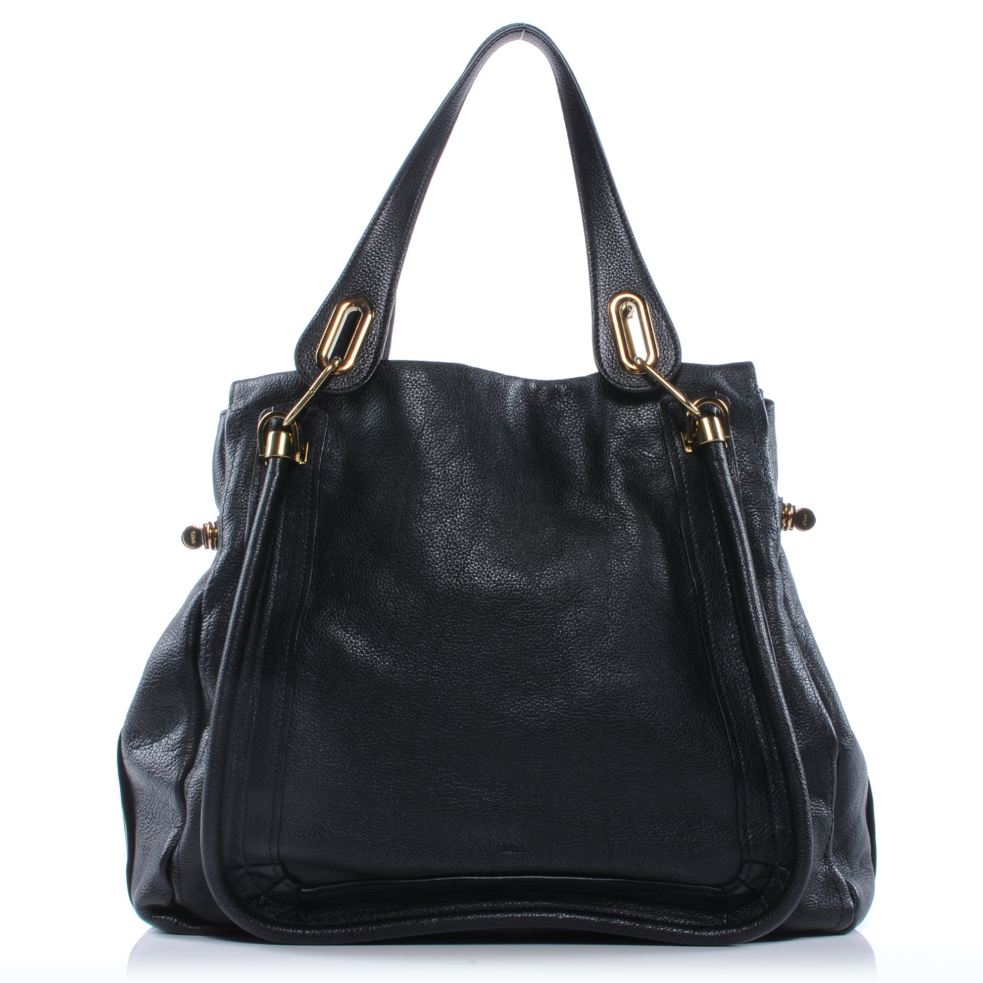 Chloe Calfskin Medium Paraty Tote Black 1 of 8