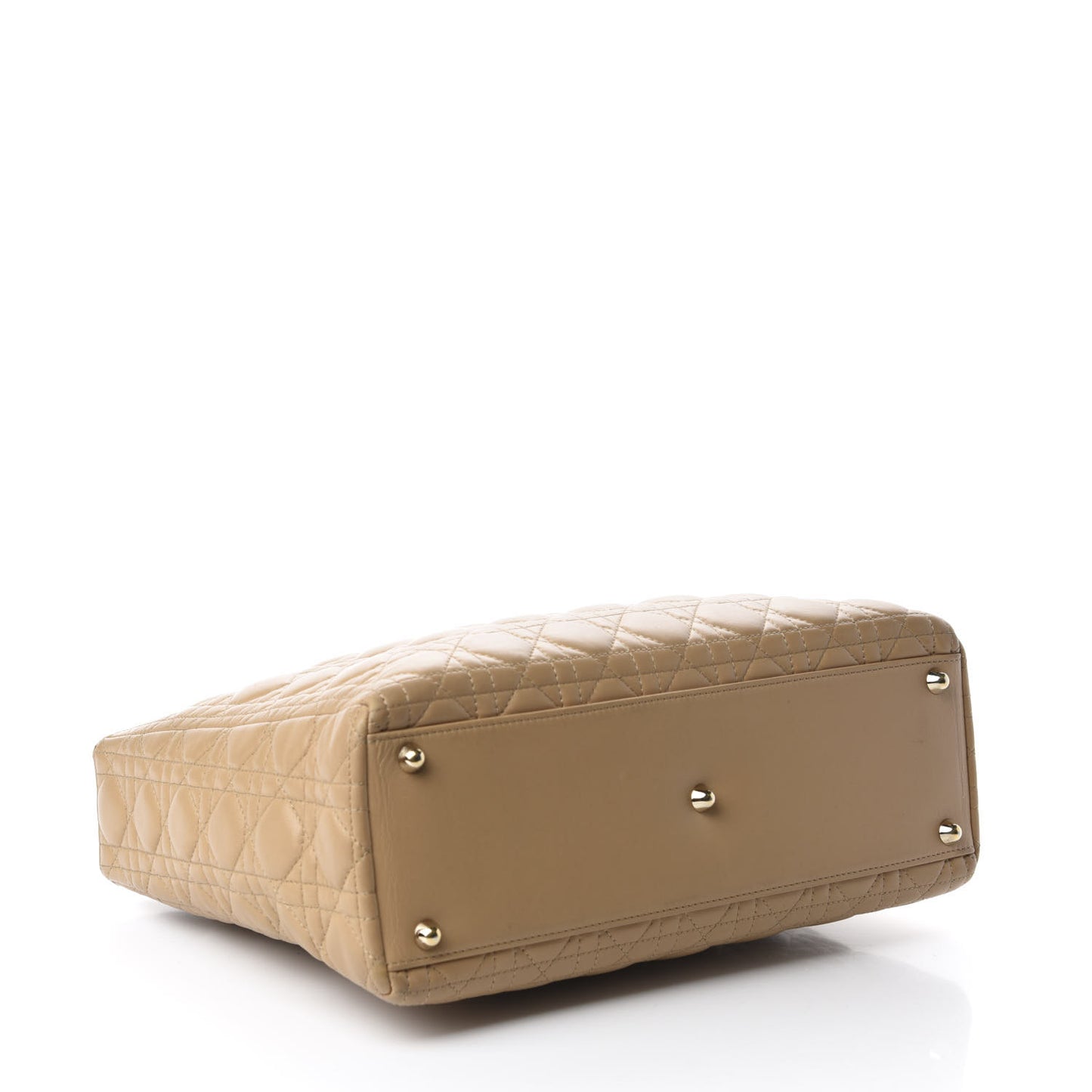Lambskin Cannage Large Lady Dior Beige