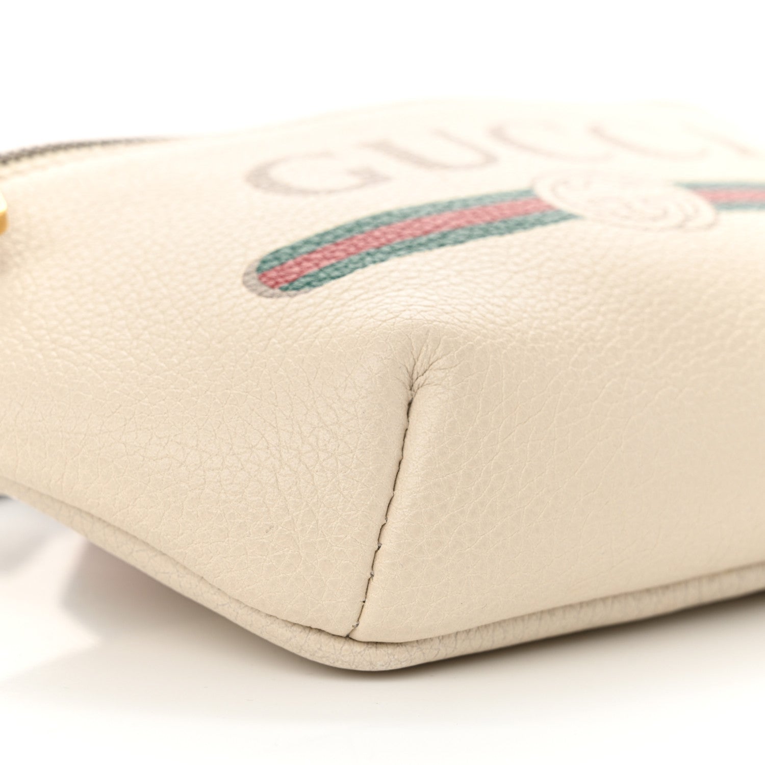 Gucci Grained Calfskin Small Logo Belt Bag White 9 of 12