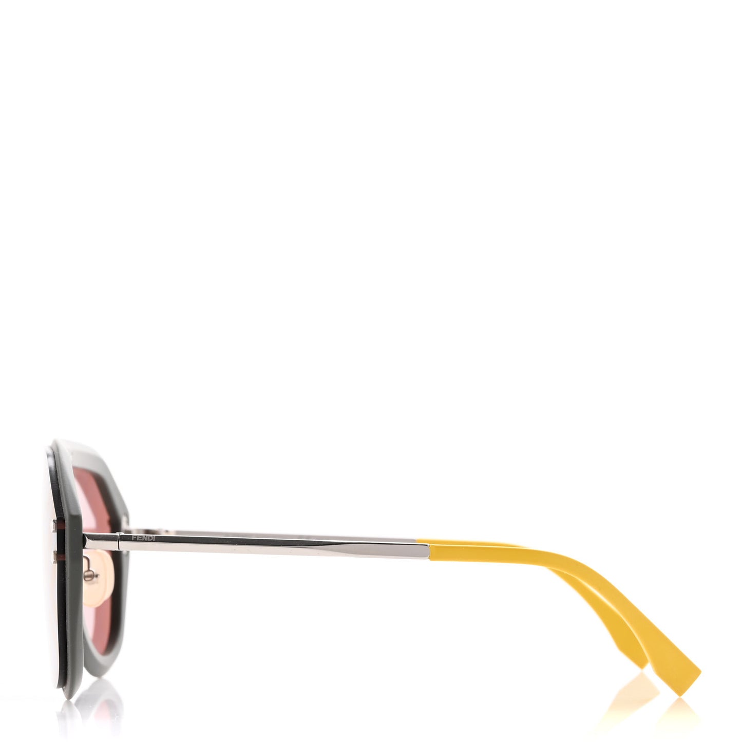 Rubber FF Fabulous Shield Sunglasses FF M0039/G/S Black Yellow