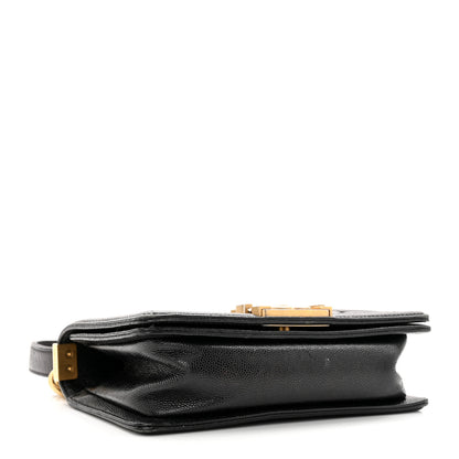 Chanel Caviar Chevron Quilted Small Boy Flap Black 4 of 22