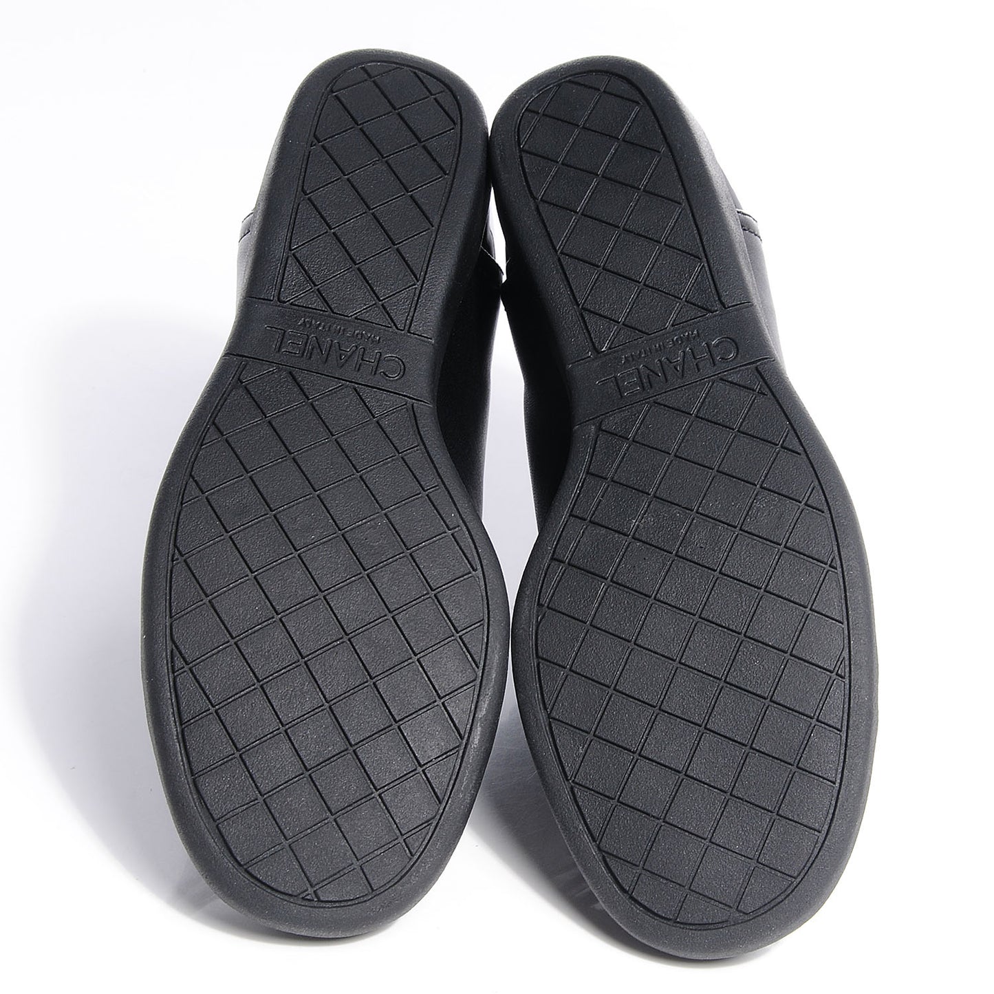 Lambskin Patent Cap Toe CC Sneakers 35 Black