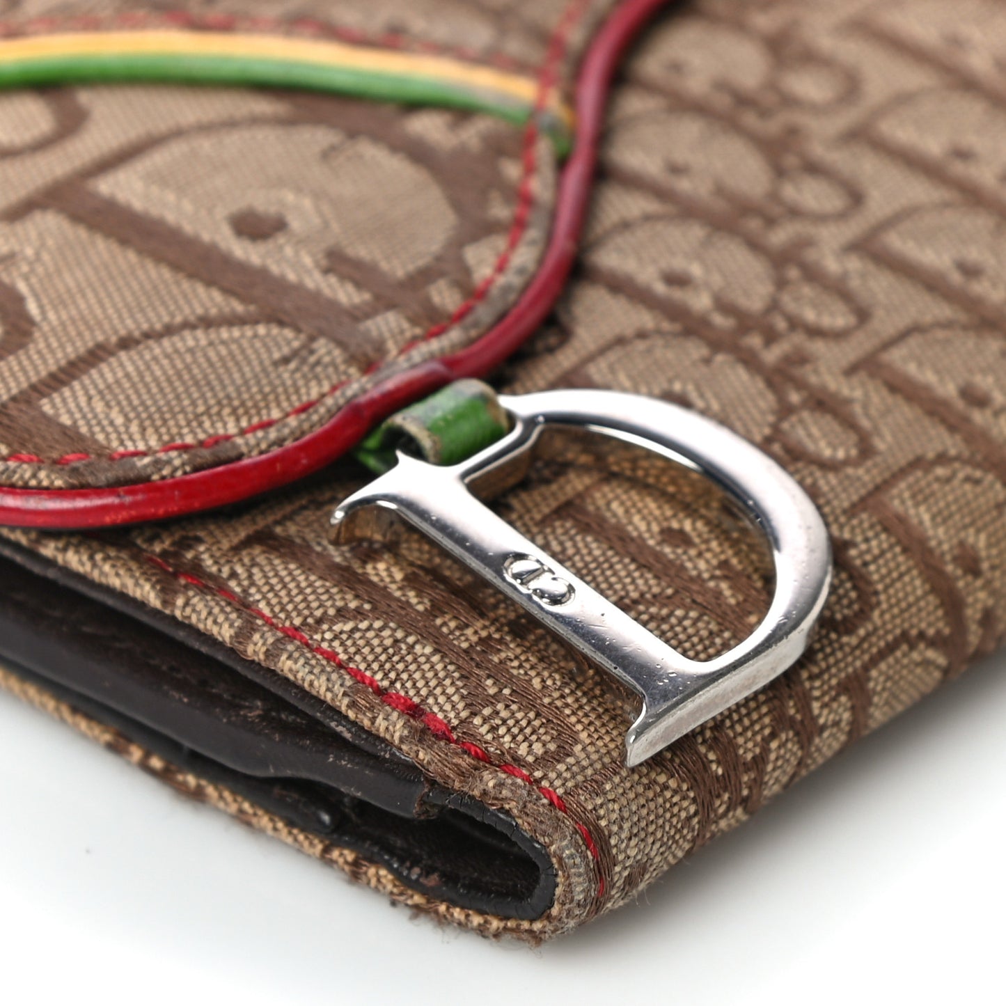 Monogram Rasta Saddle Wallet Beige