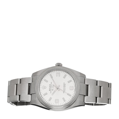 Rolex Stainless Steel 34mm Oyster Perpetual Air-King Watch Silver 114200 2 of 5