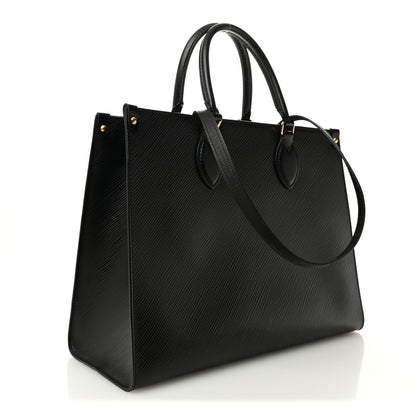 Louis Vuitton Epi Onthego MM Black 3 of 9