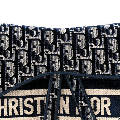 Christian Dior Velvet Oblique Saddle Bag Blue 8 of 10