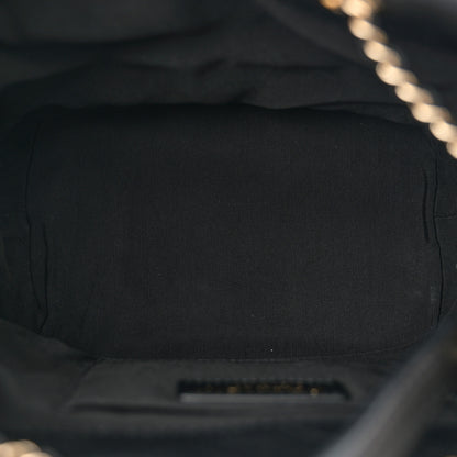Chanel Caviar Quilted Rolled Up Bucket Drawstring Bag Black 5 of 10