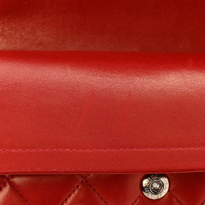 Chanel Lambskin Quilted Medium Double Flap Red 11 of 12