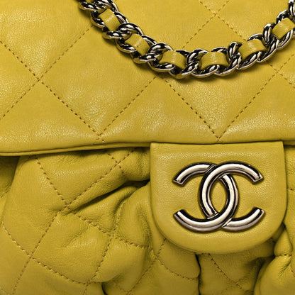 Chanel Washed Lambskin Chain Around Medium Messenger Yellow 7 of 15