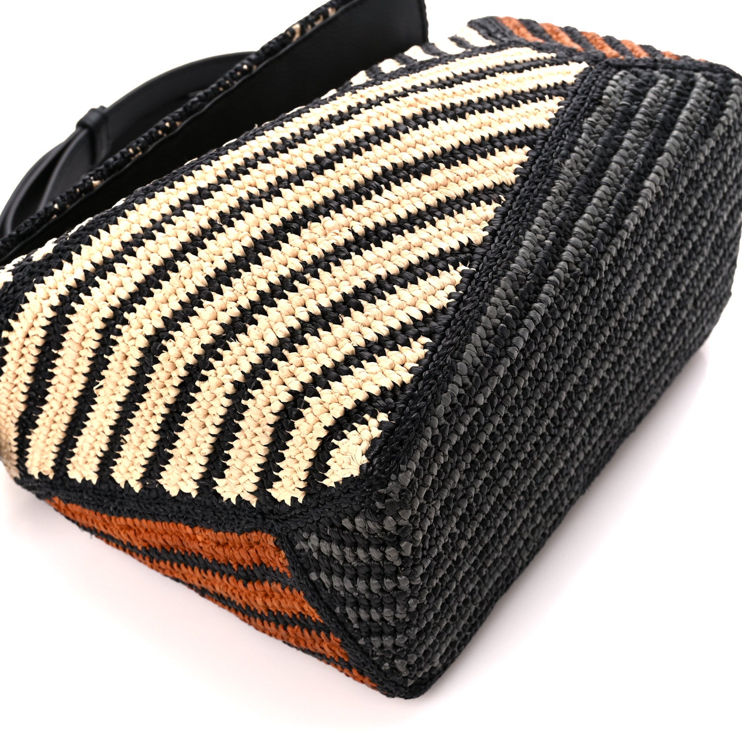 Loewe Raffia Calfskin Small Puzzle Bag Natural Honey Gold 8 of 9