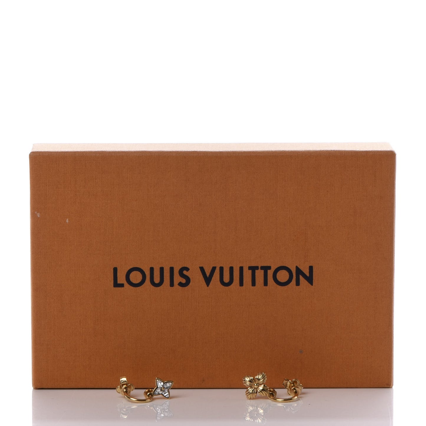 Strass Blooming Mismatched Earrings Gold