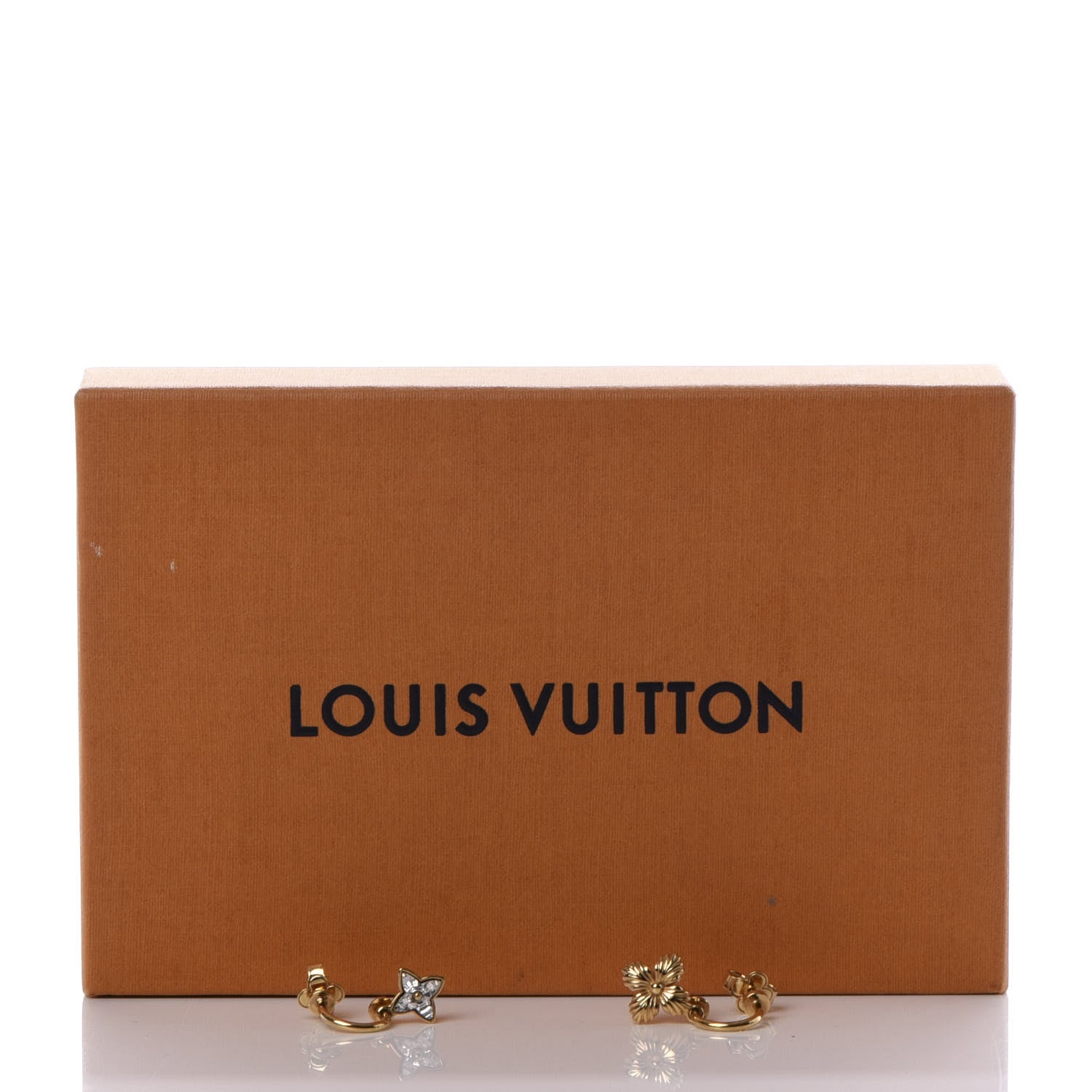 Louis Vuitton Strass Blooming Mismatched Earrings Gold 4 of 4