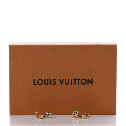 Louis Vuitton Strass Blooming Mismatched Earrings Gold 4 of 4
