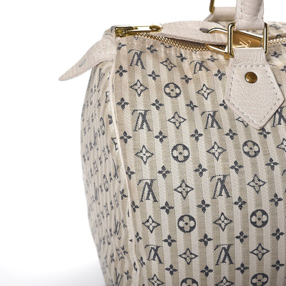 Louis Vuitton Mini Lin Croisette Speedy 30 Blue 11 of 13