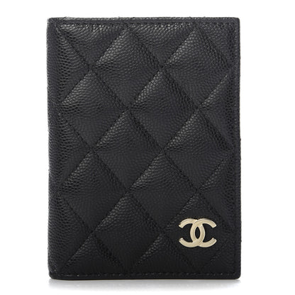 Chanel Caviar Quilted Card Holder Wallet Black 1 of 7