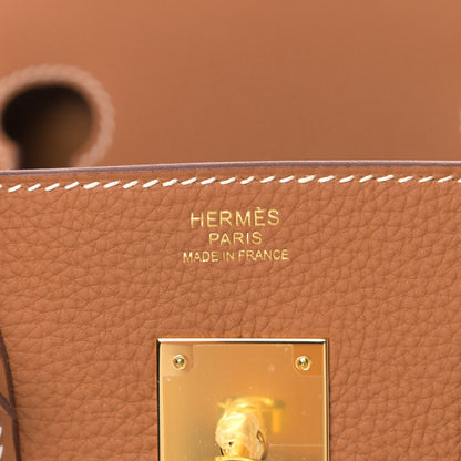 Hermes Togo Birkin 30 Gold 5 of 9