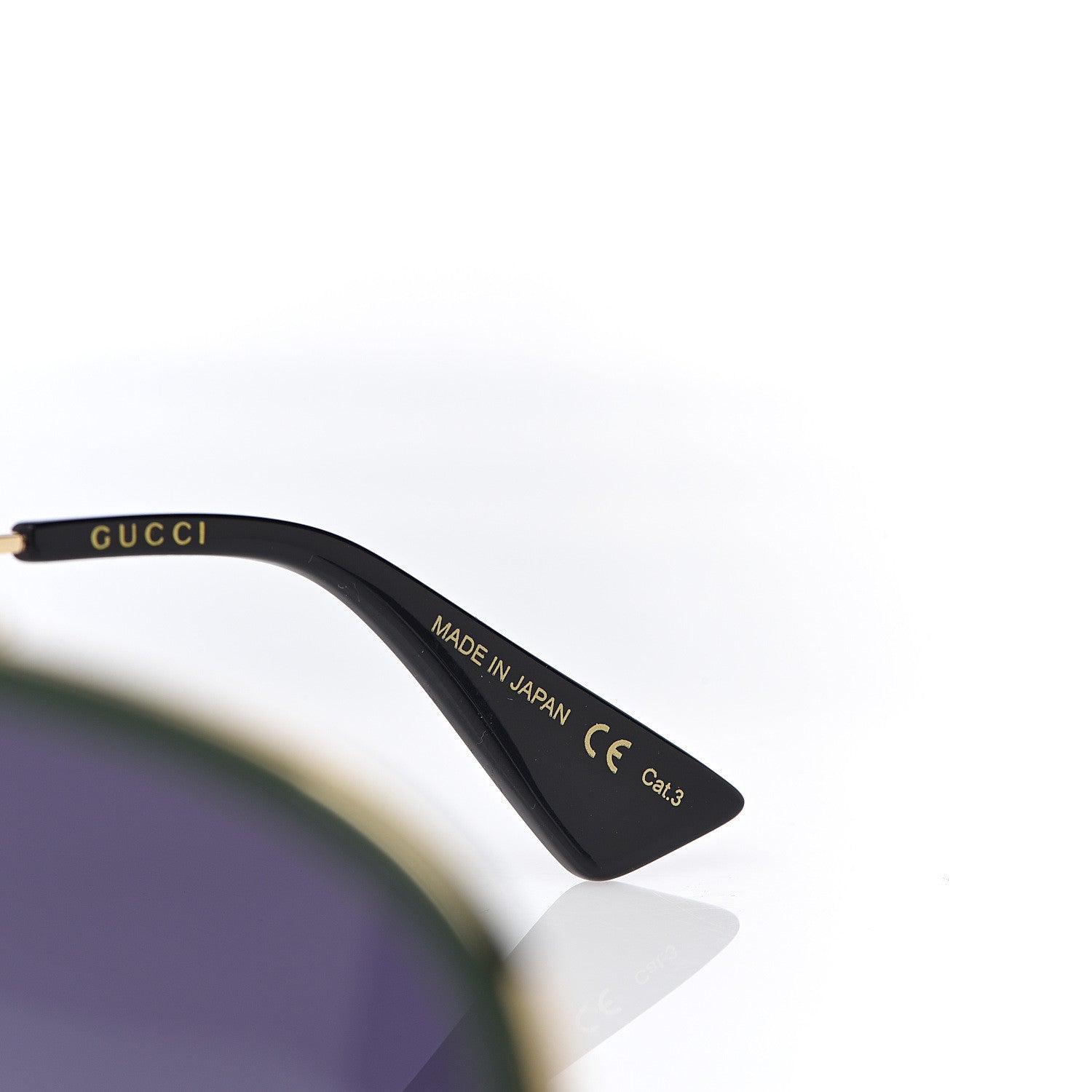 Gucci Web Aviator Sunglasses GG0062S Green Red 6 of 6