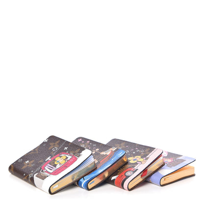 Louis Vuitton Monogram 2019 Christmas Animation Set of 4 Mini Jules Notebooks 4 of 7