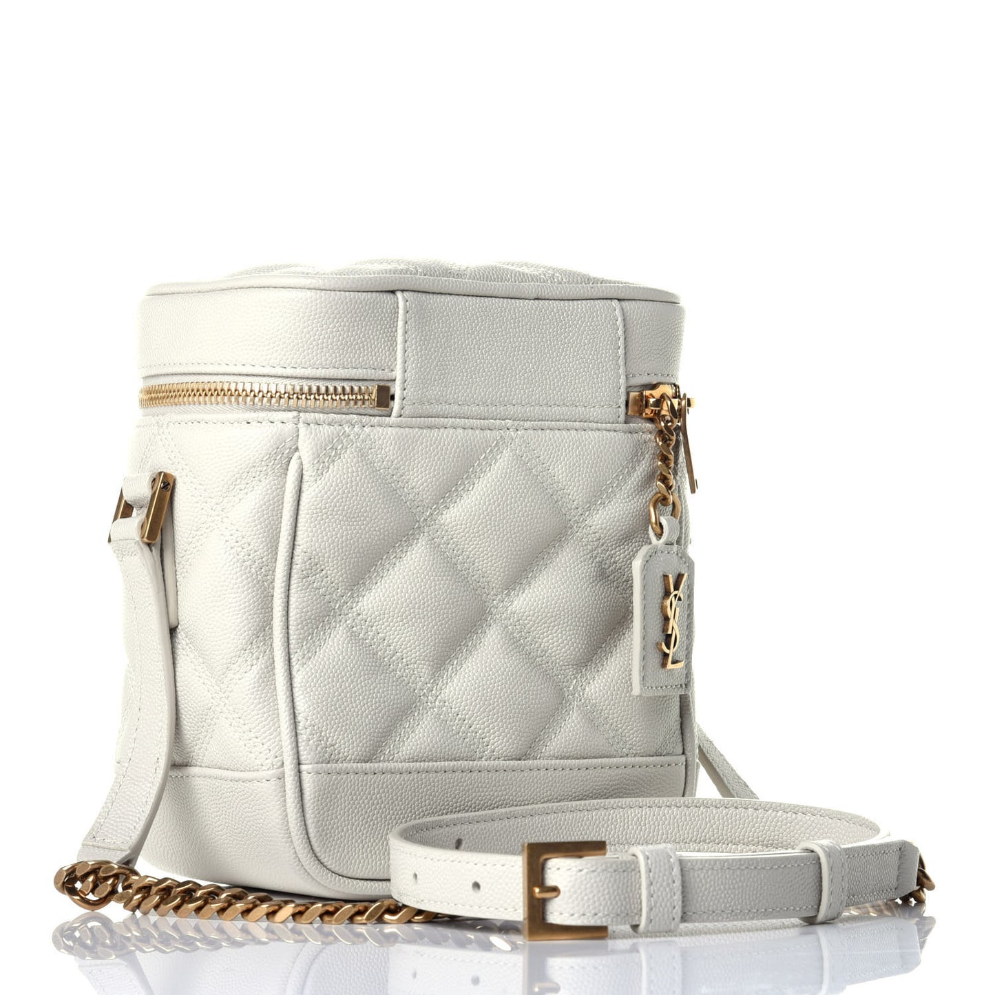 Grain de Poudre Quilted 80's Vanity Bag Crema Soft
