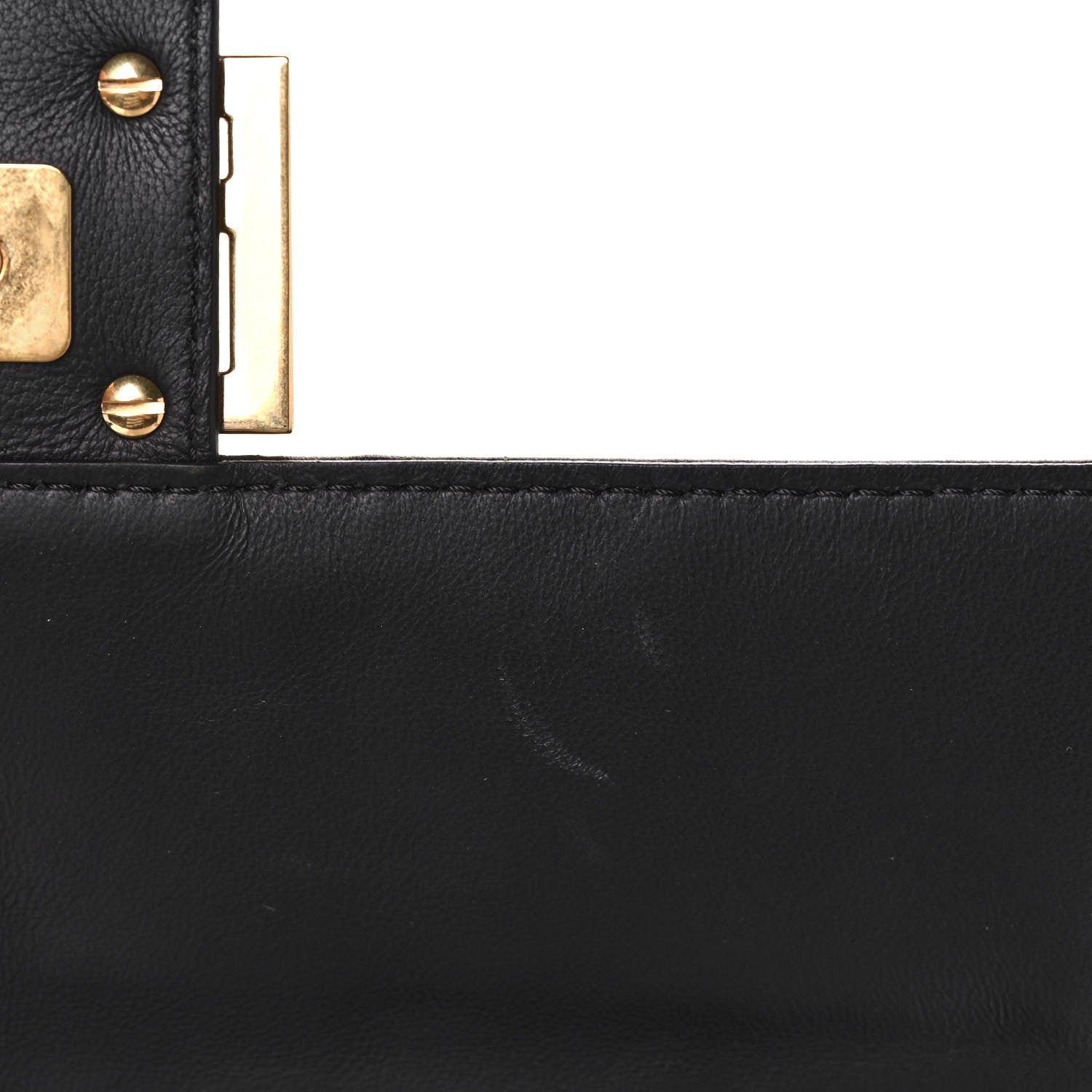 Fendi Nappa FF 1974 Embossed Baguette Black 12 of 12