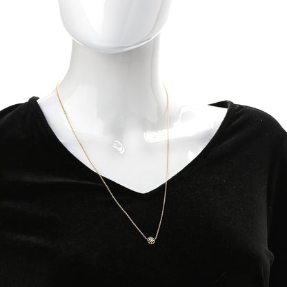 Christian Dior 18K Yellow Gold Diamond XS Rose Des Vents Necklace 2 of 7