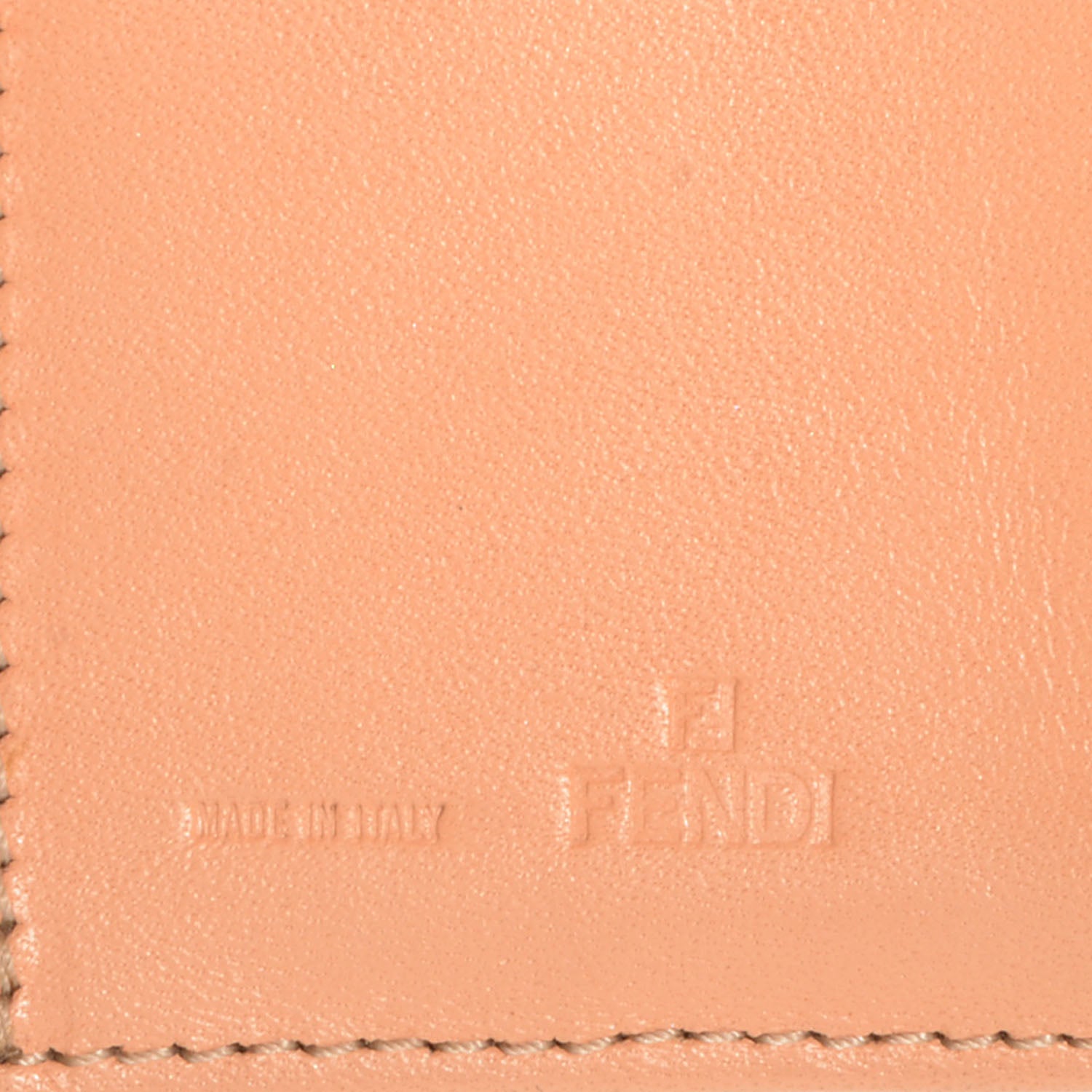 Fendi Zucchino Compact Wallet Tobacco 6 of 7