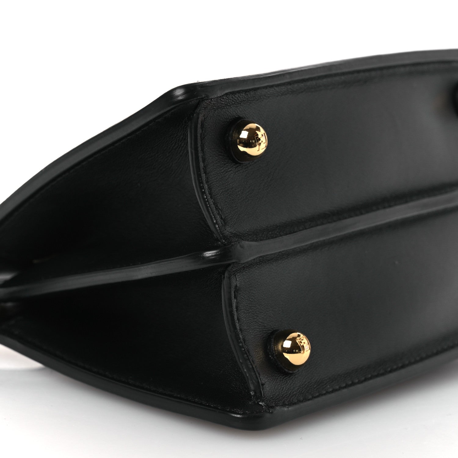 Fendi Shiny Nappa Petite Peekaboo I SEE U Satchel Black 10 of 13