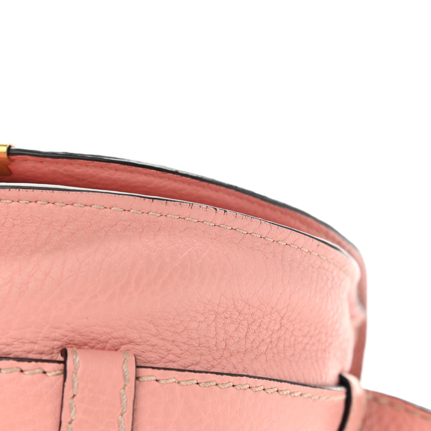 Calfskin Mini Marcie Round Crossbody Bag Fallow Pink