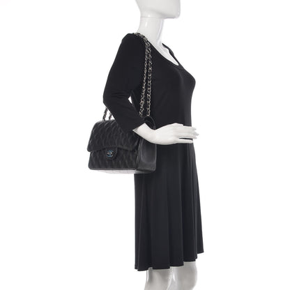 Chanel Caviar Quilted Jumbo Double Flap Black 3 of 12