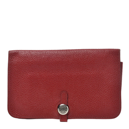 Hermes Togo Dogon Duo Wallet Rouge Garance 1 of 7