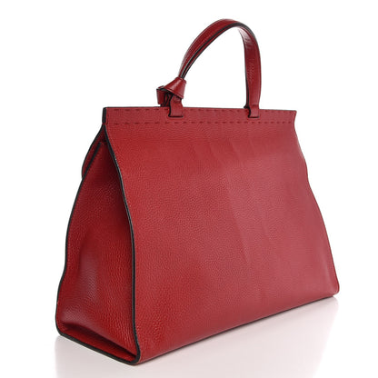 Gucci Calfskin Medium GG Marmont Top Handle Bag Vulcanic Red 3 of 7
