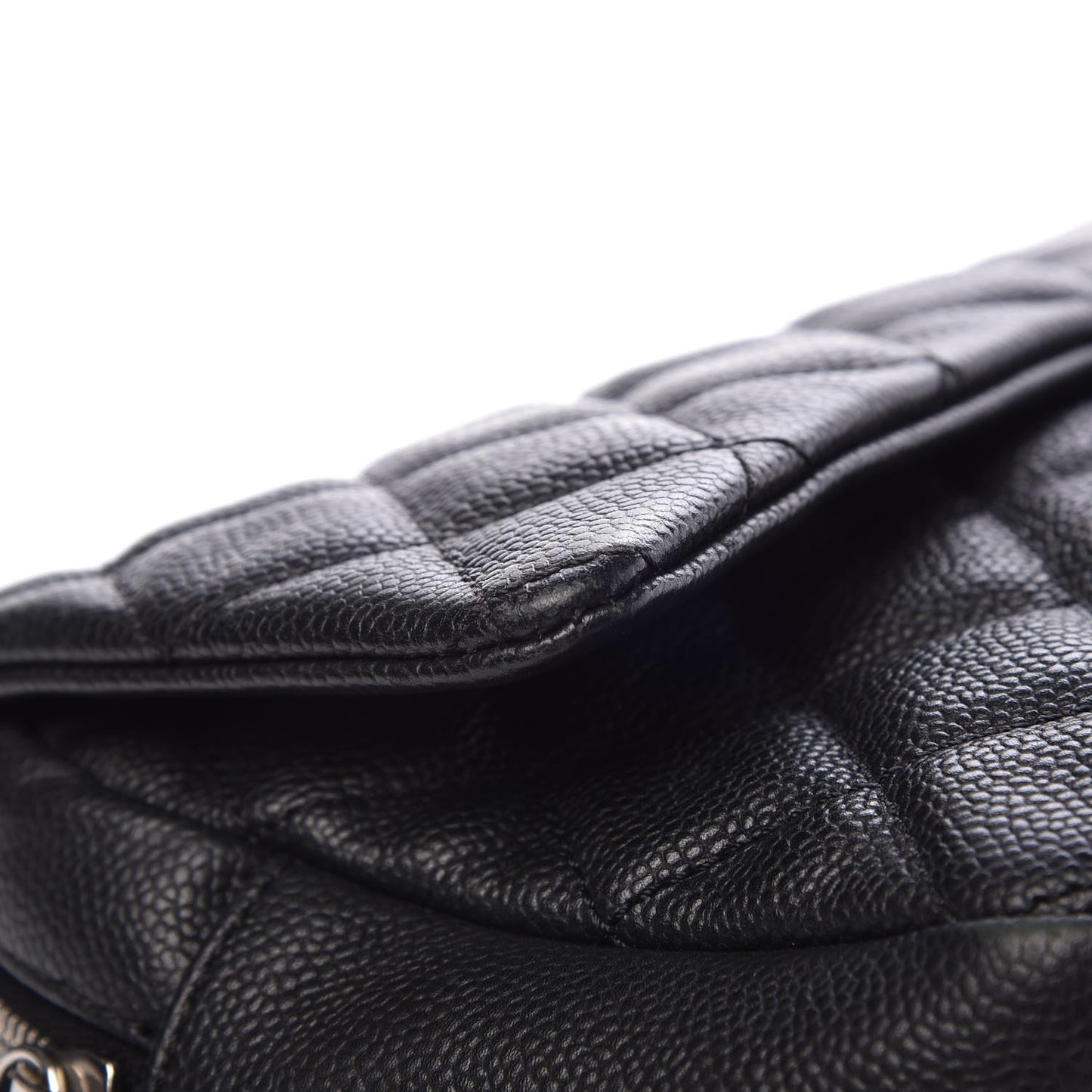 Caviar Quilted Jumbo Easy Flap Black