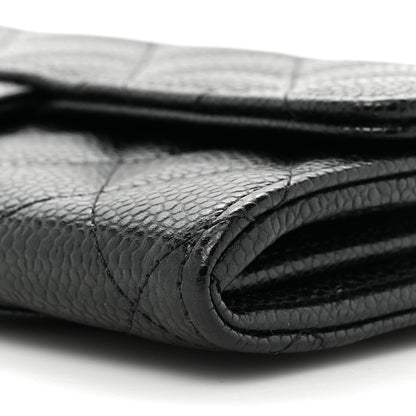 Chanel Caviar Quilted Large Flap Wallet Black 12 of 18