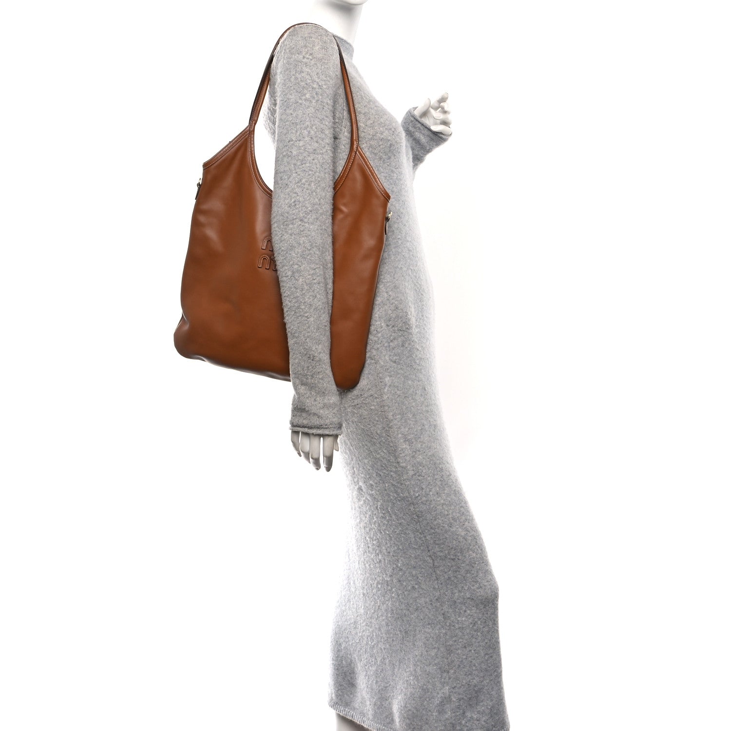 Miu Miu Nappa Ivy Bag Caramel 2 of 9