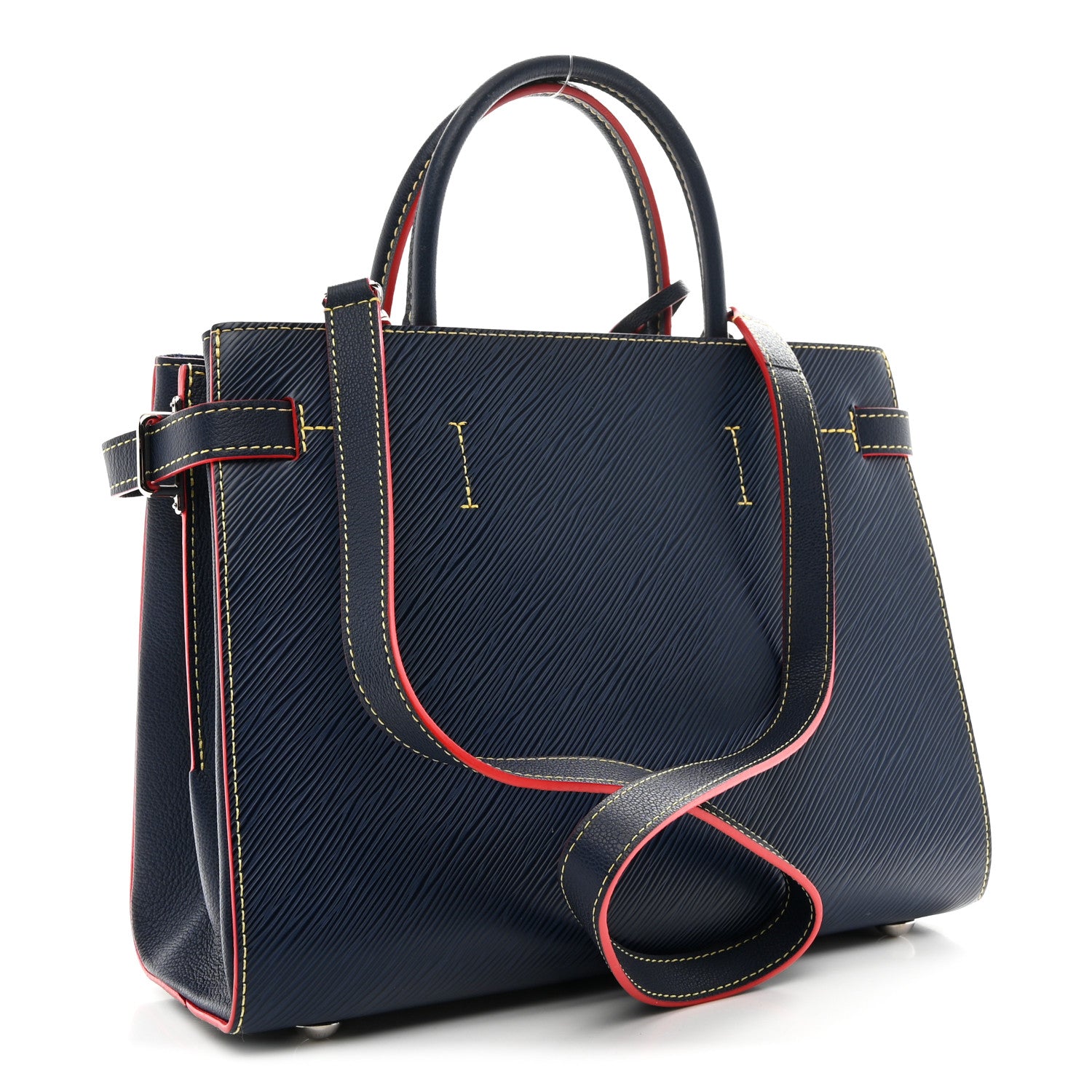 Louis Vuitton Epi Twist Tote Indigo 5 of 21