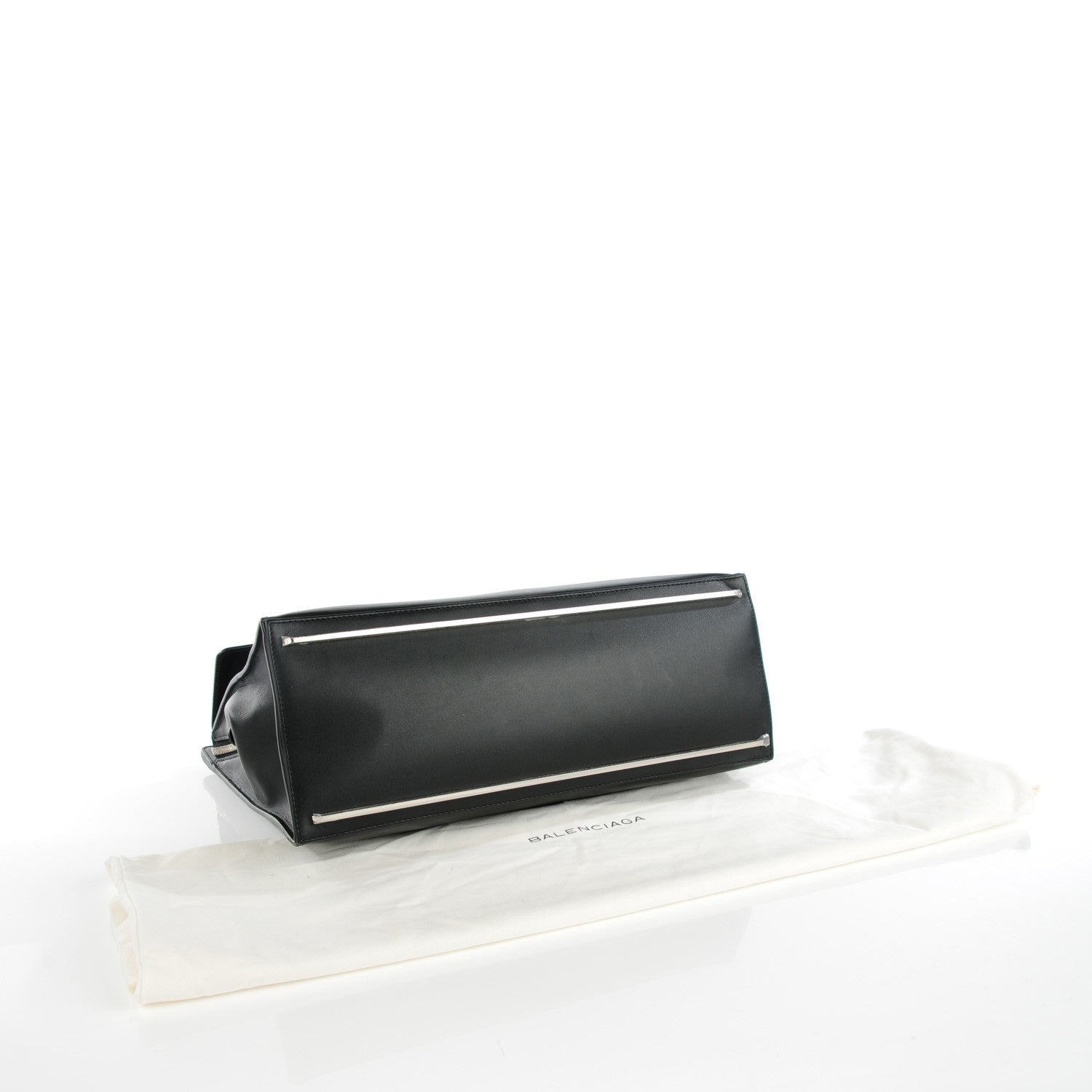Balenciaga Calfskin Le Dix Zip Cartable Black 4 of 7